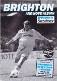 Program meci fotbal BRIGHTON&amp;HOVE ALBION - FULHAM 22.08.1995 (Anglia)