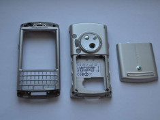 Carcasa Originala Sony Ericsson P990i 3 Piese Swap - Argintie foto