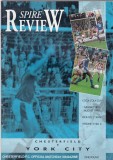 Program meci fotbal CHESTERFIELD - YORK CITY 18.08.1992 (Anglia)