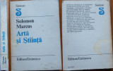 Solomon Marcus , Arta si stiinta , 1986 , editia 1 cu autograf catre Radu Albala