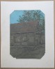 Pictura La Grajduri, semnată Wilh. B&uuml;hler 1905, pastel, carbune, creion, 44x35cm cu passpartout, Arta, Colectie