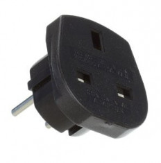 ADAPTOR 3 PIN UK LA 2 PIN EURO , FARA IMPAMANTARE 250V/10A MF5369 foto