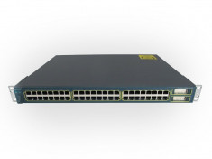 ROUTER CISCO model: 3500 XL MANAGEMENT PORT CONSOLA PORTURI: 48 x RJ-45 10/100 2 x GBIC &amp;quot;WS-C3548-XL-EN&amp;quot; SH foto