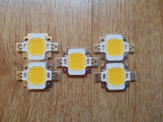 Lot 5 x LED 10W alb cald 12V 900-1000 lumeni foto