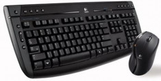 Kit Tastatura + Mouse LOGITECH, model: PRO 2800, layout: US, NEGRU, USB, WIRELESS, MULTIMEDIA foto