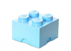 Cutie depozitare LEGO 2x2 albastru deschis foto