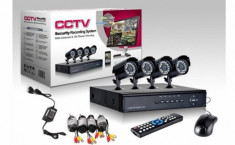 Sistem supraveghere Kit CCTV DVR 4 camere EXT / INT, HDMI, Garantie, Factura foto