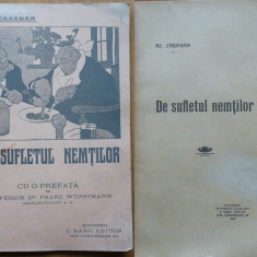 Al. Cazaban , De sufletul nemtilor , 1916 , prima editie