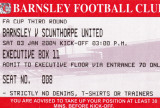 Bilet meci fotbal BARNSLEY - SCUNTHORPE UNITED 03.01.2004 (FA CUP - Anglia)
