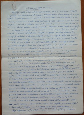 Manuscris Demostene Botez, 4 foi, scris si semnat olograf foto