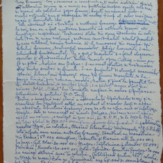 Manuscris Ion Marin Sadoveanu , scris si semnat olograf ; Cartea franceza in RPR