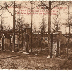 WW1 CAMP DE BEVERLO BELGIA CRUCEA ROSIE CENTRU DE INSTRUIRE A BRANCARDIERILOR