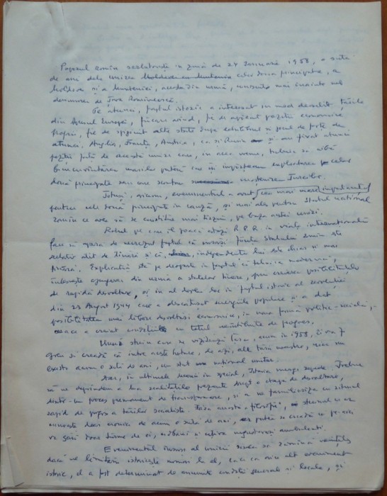 Manuscris Demostene Botez, 12 pagini, scris si semnat olograf