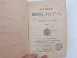 Carte veche 1896,scrisa in limba maghiara,vol 2.Magyarorszagi rendeletektara., Alta editura