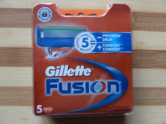 rezerve de ras gillette fusion clasic, pachetul contine 5 buc. la set, sigilate foto