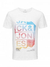 Tricou Jack &amp;amp;amp; Jones - art 12102428 alb, slim fit foto