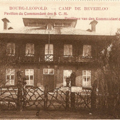 WW1 CAMP DE BEVERLO BELGIA PAVILIONUL COMANDAMENTULUI