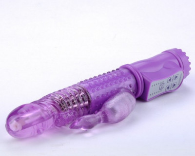 Vibrator Dildo Jack Rabbit 12 Moduri G-Spot Clit Massager Purple Mov Waterproof foto