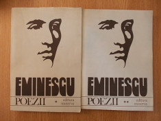 EMINESCU- POEZII, editiei critica de D. Murarasu, VOL I SI II foto