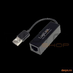 logilink Adaptor USB 2.0 la Gigabit Ethernet Logilink &amp;#039;UA0158&amp;#039; foto