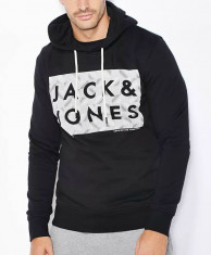 Hanorac cu gluga Jack &amp;amp;amp; Jones 12093027 negru foto