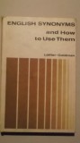 Hans Loffler, Leonard Goldman - English synonyms and how to use them, 1986