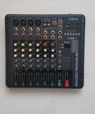 Mixer audio profesional 8 canale cu intrare de USB si Card SD foto