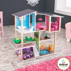 Casuta de papusi din lemn Modern Living Dollhouse Kidkraft casute joaca fetite foto