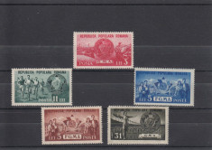 ROMANIA 1950 LP 273 GMA SI FGMA SERIE MNH foto