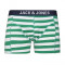 Boxeri Jack &amp;amp; Jones - art 12103773 dungi alb verde