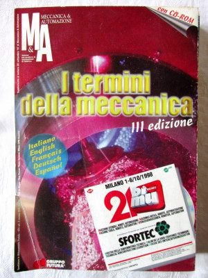 I TERMINI DELLA MECCANICA + CD. Dictionar tehnic poliglot masini unelte, roboti foto