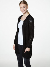 Cardigan lung cu buzunare - Vero Moda - 10137443 negru foto