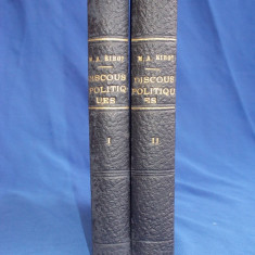 M. A. RIBOT - DISCOURS POLITIQUES (1901-1905) * 2 VOLUME - ED.1-A - PARIS - 1905