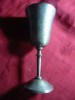 Cupa metal argintat ,frumos gravat ,marcaj EPNS , h= 15,6 cm