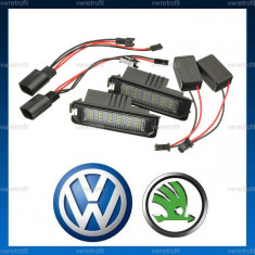 Lampi LED numar inmatriculare VW Passat B6 B7 CC Golf V VI Jetta MK5 foto