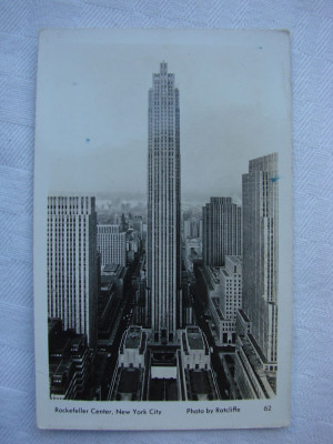 Carte postala circulata Rockefeller Center, New York City Photo by Ratcliffe foto