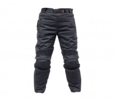 Pantaloni Moto XL Size Negru , material NEW-TEX cu elemente de siguranta integrate foto