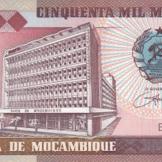 Bancnota Mozambic 50.000 Meticais 1993 - P138 UNC