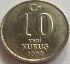 Moneda 10 Yeni Kurus - TURCIA, anul 2006 *cod 2712 foto