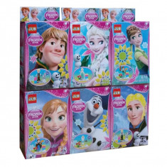 SET 6 FIGURINE DIN DESENUL ANIMAT FROZEN, PIESE DE CONSTRUIT TIP LEGO MARCA JLB. foto