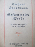 Cumpara ieftin Gesammelte Werke in sechs Bänden - Sechster Band -Gerthart Hauptmann , 1917