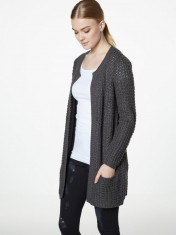 Cardigan lung cu buzunare - Vero Moda - 10137443 gri foto