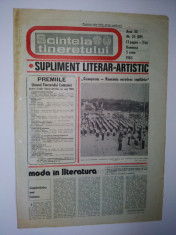 Ziar - supliment literar artistic SCANTEIA TINERETULUI - 5 iunie 1983 foto