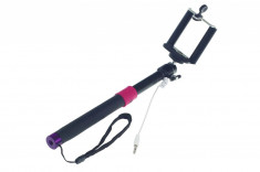 Selfie-stick boom-arm monopied cu buton declansare pentru iPhone 5 iPhone 5S iPhone 5C iPhone 4S iPhone 4 etc. foto