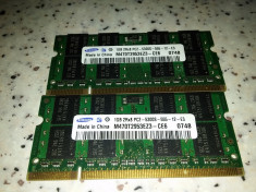 Kit memorie laptop sodimm 2 x 1Gb ddr2 667 mhz Samsung foto