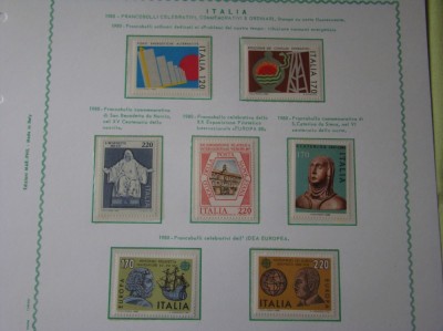 Timbre ITALIA - 1980 Cronologie Completa - Nestampilata Schaubeck fara Sarniera foto