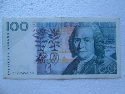 100 kronor Suedia 1996 - 2000 / 6520526030 foto
