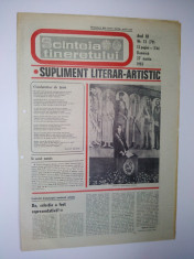 Ziar - supliment literar artistic SCANTEIA TINERETULUI - 27 martie 1983 foto