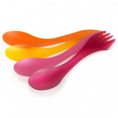 Set Tacamuri Light My Fire Spork Original 4-Pack Fucsia Transparent foto