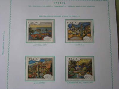 Timbre ITALIA - 1986 Cronologie Completa - Nestampilata Schaubeck fara Sarniera foto